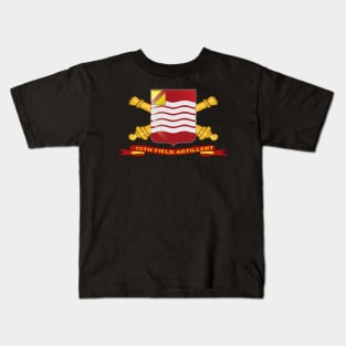 15th Field Artillery w Br - Ribbon Kids T-Shirt